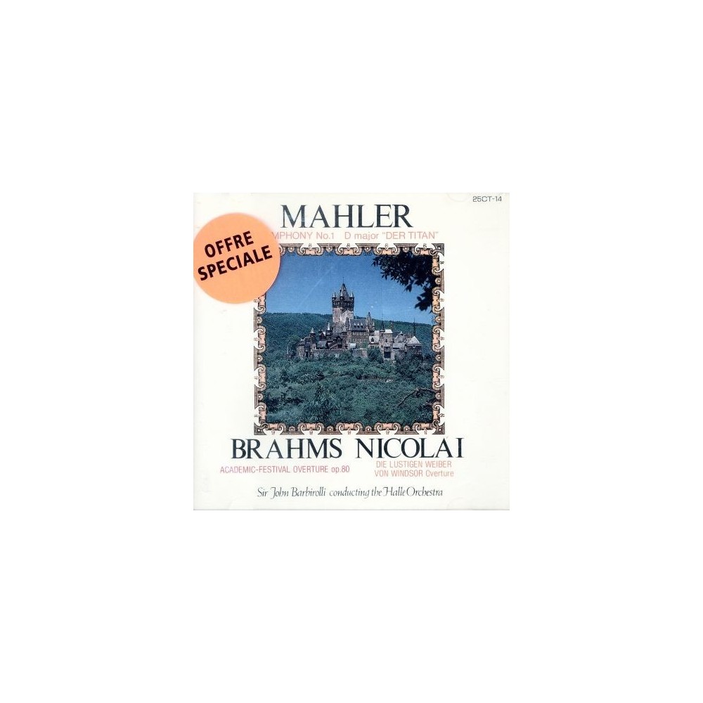 MAHLER - Barbirolli - Symphonie n°1 'Titan' (import Japon) import Japon